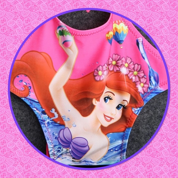 🧜🏿‍♀️NWT🩱Size 3-4 Mermaid “Ariel” Bathing Suit🧜🏿‍♀️ - Picture 3 of 5